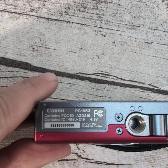 Canon PowerShot A3500 IS Red Digital Camera 16MP 5x Zoom WiFi w/ Case & Cables - Picture 10 of 13